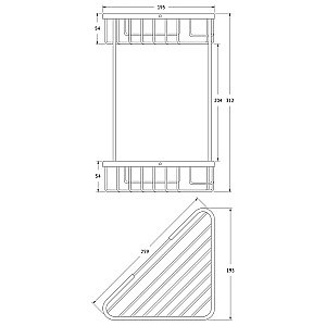 Полка-решетка Artwelle Universell 4129 хром купить в интернет-магазине сантехники Sanbest