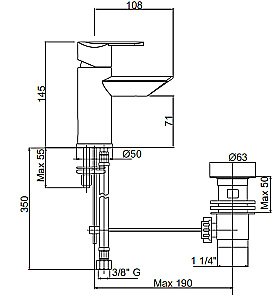 Смеситель для биде Cezares GARDA-BSM1 купить в интернет-магазине сантехники Sanbest