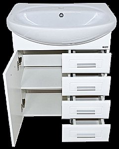 Тумба с раковиной напольная Misty Стелла 65 белая для ванной в интернет-магазине Sanbest