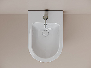 Биде подвесное Ceramica Nova Whirl CN11008 белое купить в интернет-магазине Sanbest