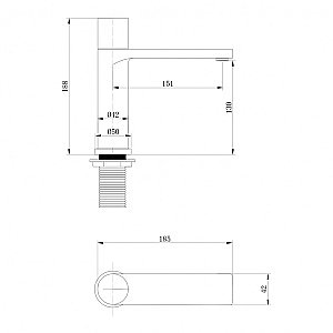 Смеситель для раковины Abber Rund AF8710 хром купить в интернет-магазине сантехники Sanbest