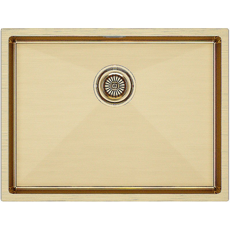 Кухонная мойка Paulmark Next 58 PM215844-BG брашированное золото купить в интернет-магазине сантехники Sanbest