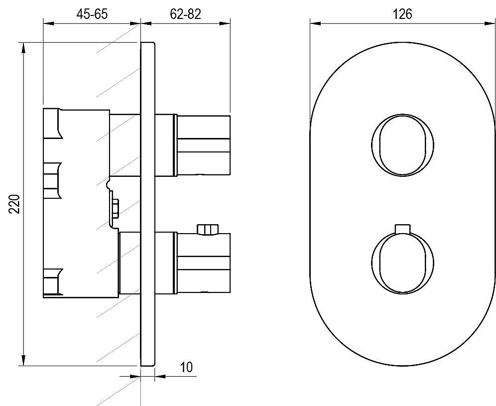 Смеситель для душа Ravak Chrome II X070469 черный купить в интернет-магазине сантехники Sanbest