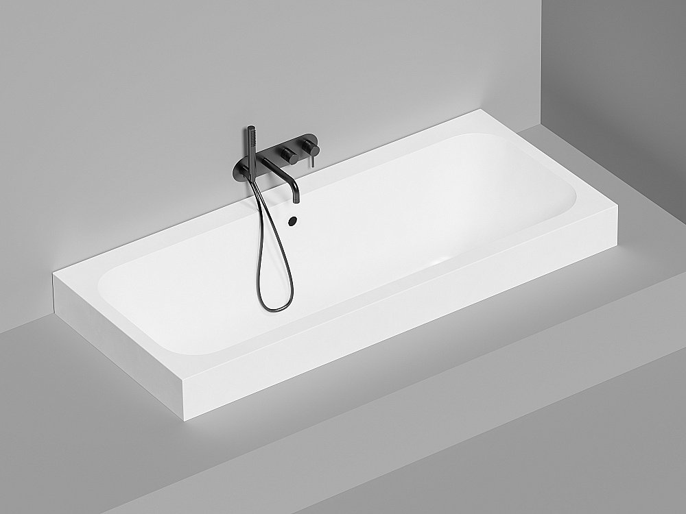 Ванна Salini Orlanda AXIS S-Stone 180x80 103222M белая матовая купить в интернет-магазине Sanbest