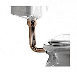 Труба для низкого бачка Kerasan Retro 757193, бронза купить в интернет-магазине сантехники Sanbest