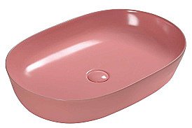 Раковина накладная SantiLine SL-1017P персиковая матовая купить в интернет-магазине Sanbest