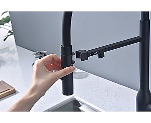 Смеситель для кухни Paulmark Magneto One Ma213188-AN антрацит купить в интернет-магазине сантехники Sanbest