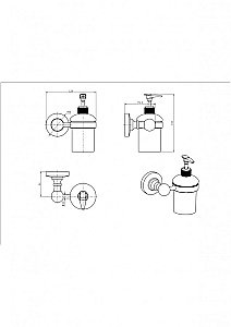 Диспенсер CeramaLux Caps 51312 хром купить в интернет-магазине сантехники Sanbest