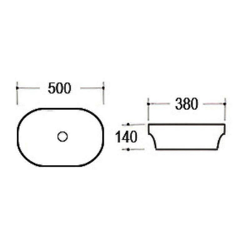 Раковина beWash 50 BK5038CT000 белая глянцевая купить в интернет-магазине Sanbest