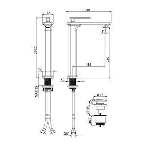 Смеситель для раковины Lemark Mista LM6409WG белый/золото купить в интернет-магазине сантехники Sanbest