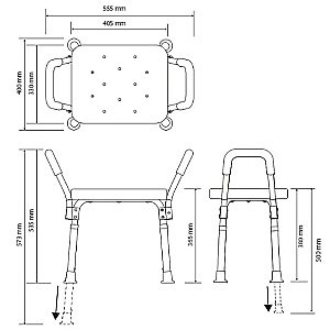 Сидeнье для душа Bemeta Help 353125103 белое купить в интернет-магазине сантехники Sanbest