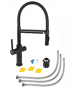 Смеситель для кухни Agger Elegant A3252544 черный матовый купить в интернет-магазине сантехники Sanbest