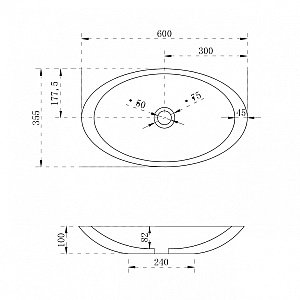 Раковина накладная Abber KRISTALL AT2810Topas оранжевая прозрачная купить в интернет-магазине Sanbest