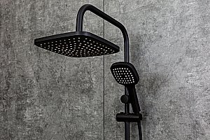 Душевая система Orange O-Shower OW04b черный матовый купить в интернет-магазине сантехники Sanbest