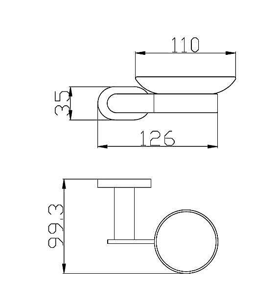 Мыльница Rav-Slezak YUKON YUA0300CMATZ купить в интернет-магазине сантехники Sanbest