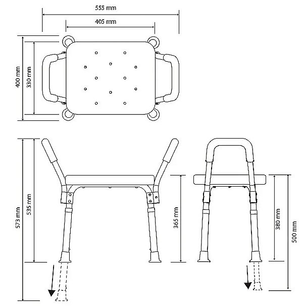 Сидeнье для душа Bemeta Help 353125103 белое купить в интернет-магазине сантехники Sanbest