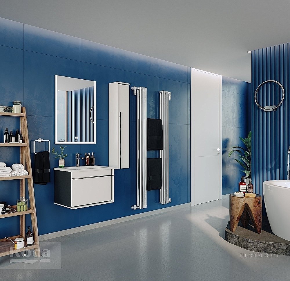 Тумба с раковиной Roca Aneto 857429806 60 белый для ванной в интернет-магазине Sanbest