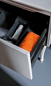 Тумба с раковиной Armadi Art Vallessi Avantgarde Linea 80 со столешницей белая с хромом для ванной в интернет-магазине Sanbest