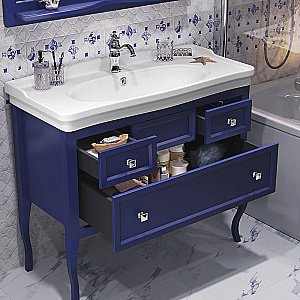 Тумба с раковиной Опадирис Валери 00-00006520 105 сапфир для ванной в интернет-магазине Sanbest