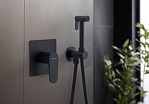Гигиенический душ Aquatek Оберон AQ1219MB черный матовый купить в интернет-магазине сантехники Sanbest