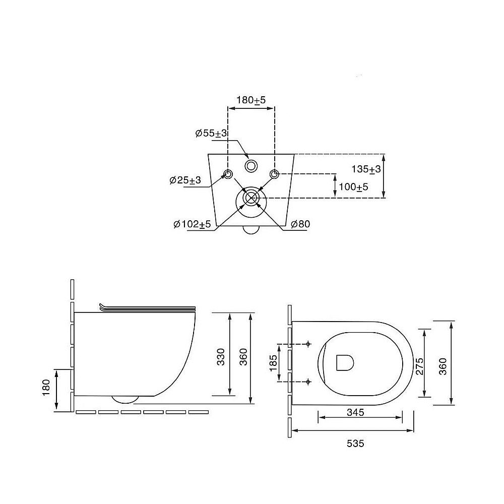 Унитаз Vincea Globo VT1-14T безободковый, смыв торнадо, с крышкой микролифт, белый купить в интернет-магазине Sanbest