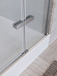 Душевая кабина BelBagno UNO-CAB-A-1 90x90 стекло прозрачное/профиль хром купить в интернет-магазине Sanbest