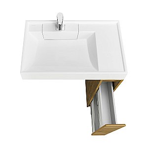 Тумба с раковиной Акватон Лондри 20 дуб рустикальный для ванной в интернет-магазине Sanbest