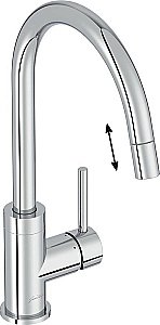 Смеситель для кухни Jacob Delafon EDOUARD  E23308-CP хром купить в интернет-магазине сантехники Sanbest