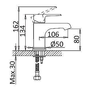 Смеситель для раковины Cezares Nautic LS1-BIO купить в интернет-магазине сантехники Sanbest