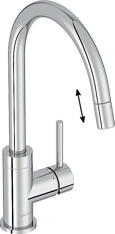 Смеситель для кухни Jacob Delafon EDOUARD  E23308-CP хром купить в интернет-магазине сантехники Sanbest