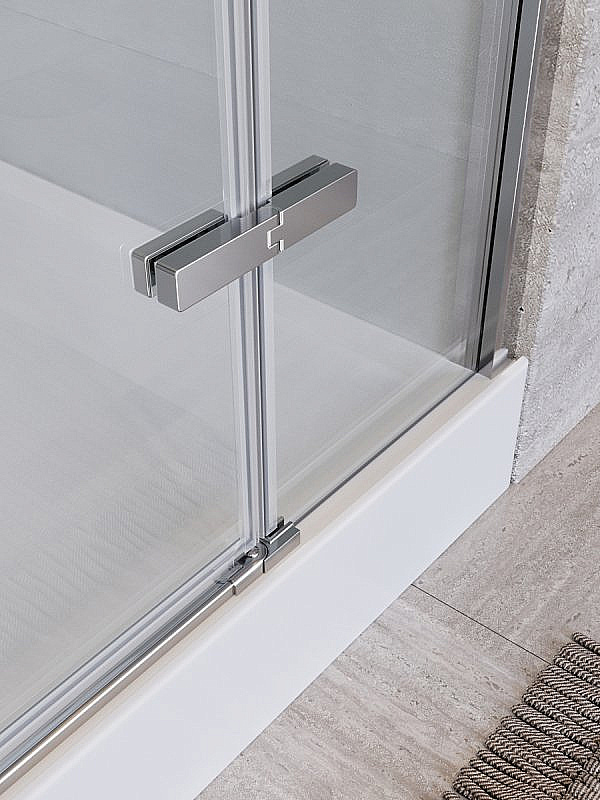 Душевая кабина BelBagno UNO-CAB-A-1 90x90 стекло прозрачное/профиль хром купить в интернет-магазине Sanbest