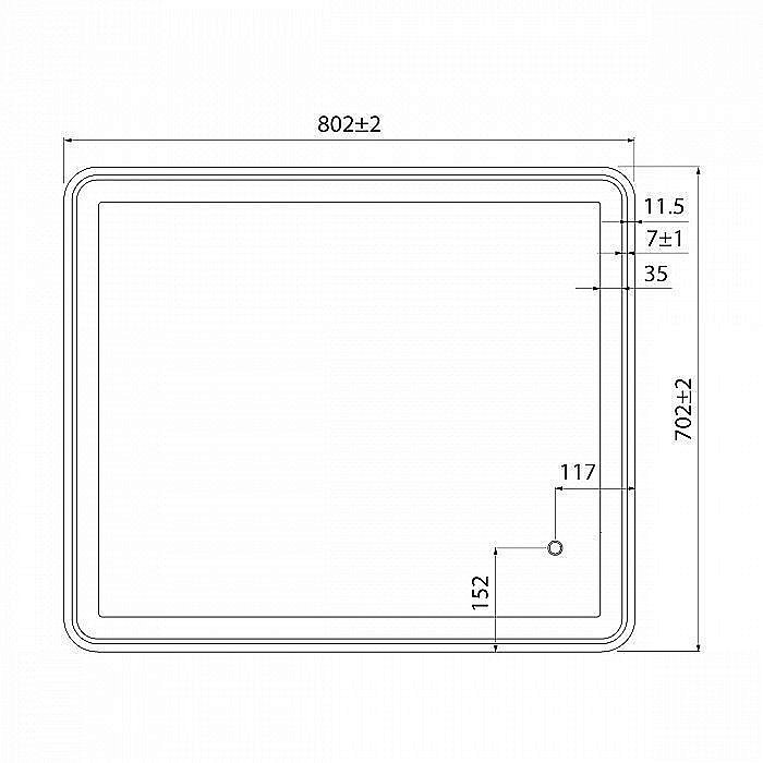Зеркало IDDIS Cloud CLO8000i98 в ванную от интернет-магазине сантехники Sanbest