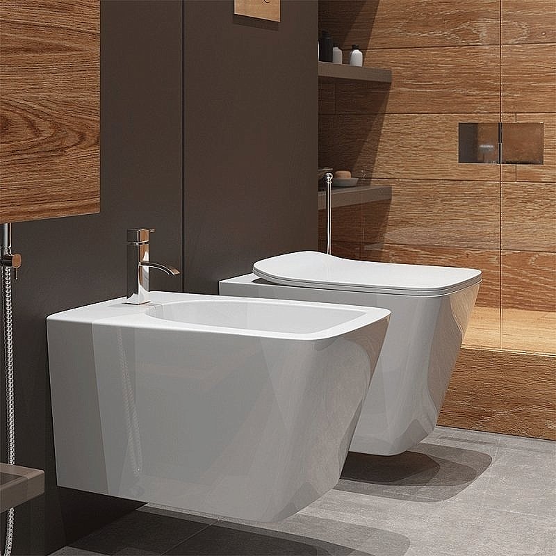 Унитаз подвесной Timo Soli TK-303 безободковый, с крышкой микролифт купить в интернет-магазине Sanbest