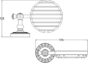 Мыльница Zorg Antic AZR 05 SL купить в интернет-магазине сантехники Sanbest