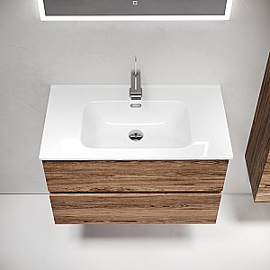 Тумба с раковиной Sancos Urban 100 UR100ECH дуб чарльстон для ванной в интернет-магазине Sanbest