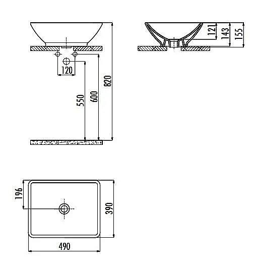 Раковина Creavit Tina 49 TP140.00000 белая купить в интернет-магазине Sanbest