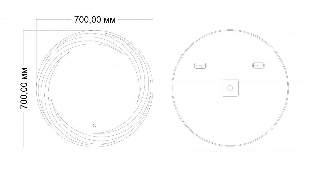 Зеркало Art&Max ROMANTIC AM-Rom-700-700-DS-F в ванную от интернет-магазине сантехники Sanbest
