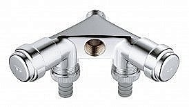 Двойной вентиль Grohe Eggeman 41020000 купить в интернет-магазине сантехники Sanbest