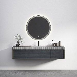 Тумба с раковиной Black&White Universe U950.1600 матовый античный серый для ванной в интернет-магазине Sanbest