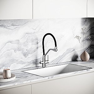 Смеситель для кухни Sancos Nolia SC12003SS нержавеющая сталь купить в интернет-магазине сантехники Sanbest