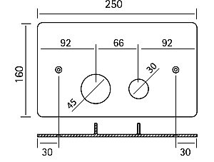 Клавиша двойного смыва Cisal ZA001760D1 купить в интернет-магазине сантехники Sanbest