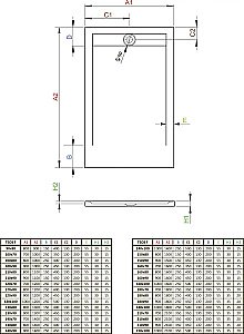 Душевой поддон Radaway Teos F antracite HTF120100-64 120x100 серый купить в интернет-магазине Sanbest