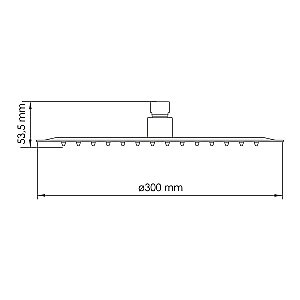 Верхний душ WasserKraft Asphe A332 розовое золото купить в интернет-магазине сантехники Sanbest