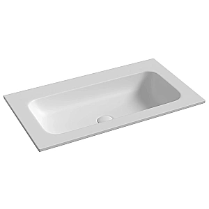 Тумба с раковиной Sancos Velta 80 VL80WG+CN7012wx теплый серый матовая/раковина белая, без отверстий для ванной в интернет-магазине Sanbest
