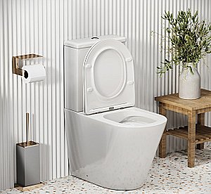 Унитаз Grossman Color GR-4480S безободковый, с крышкой микролифт, с бачком, белый купить в интернет-магазине Sanbest