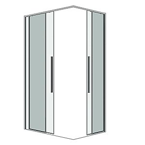 Душевой уголок Grossman Galaxy 300.K33.01.9070.10.00 90x70 стекло прозрачное/профиль хром купить в интернет-магазине Sanbest