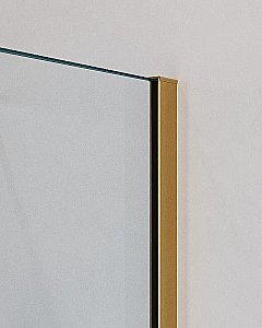 Душевой уголок Cezares Slider 100x100 A-2-90/100-C-BORO стекло прозрачное/профиль золото брашированное купить в интернет-магазине Sanbest