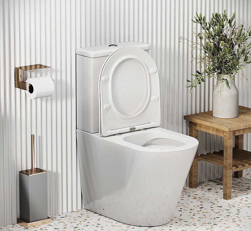 Унитаз Grossman Color GR-4480S безободковый, с крышкой микролифт, с бачком, белый купить в интернет-магазине Sanbest