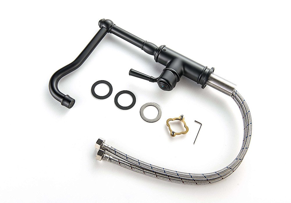 Смеситель для кухни Aquatek Классик AQ1580MB черный матовый купить в интернет-магазине сантехники Sanbest