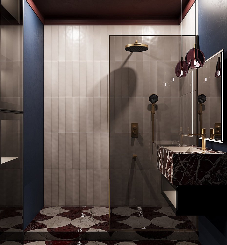 Душевая система Vincea Domus VSFW-5DM1BG брашированное золото купить в интернет-магазине сантехники Sanbest